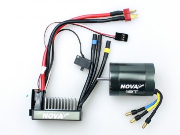 Ātrumregulātors un elektromotors Nova Line Stock ESC + 19T Combo