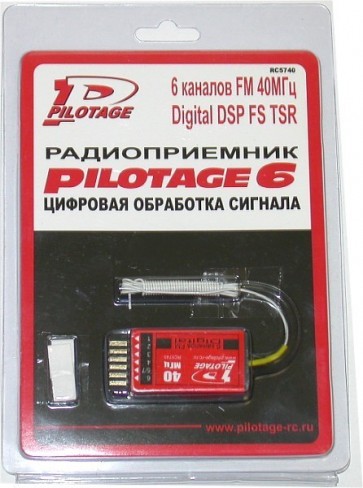 Uztvērējs ""Pilotage-6 Digital"", 40MHz, FM, mini, 6 kanālu"